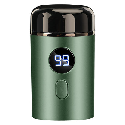 Compact USB Rechargeable Travel Shaver for Men On-the-Go Grooming Pocket-Size Cordless Facial Hair Trimmer Electric Razor