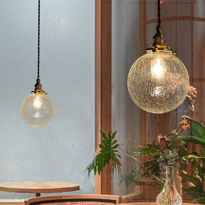 Clear Glass Hanging Lamp E27 Socket 6 in Diameter Scandinavian Style for Dining Room Kitchen Island Over Table Adjustable Cord Modern Minima