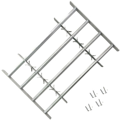 Elegant Adjustable Window Security Grille with 3 Crossbars for Enhanced Protection