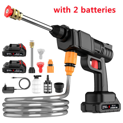 Cordless Pressure Washer Portable Battery-Powered High-Pressure Sprayer for Cars Patios Driveways