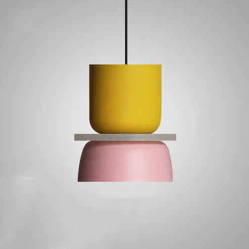 Suspension LED simple au fini blanc