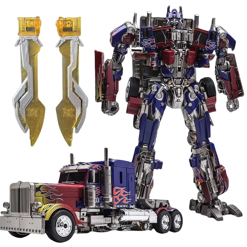 Action Figure Robot Toy with Remote Control, 6.5 Inch Transformer Toy Figure with Blades, Collectible Figure for Display