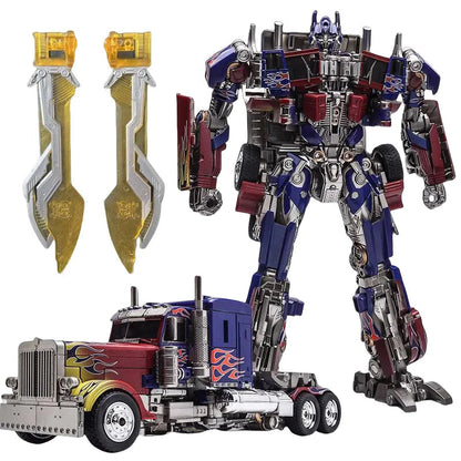 Action Figure Robot Toy with Remote Control, 6.5 Inch Transformer Toy Figure with Blades, Collectible Figure for Display