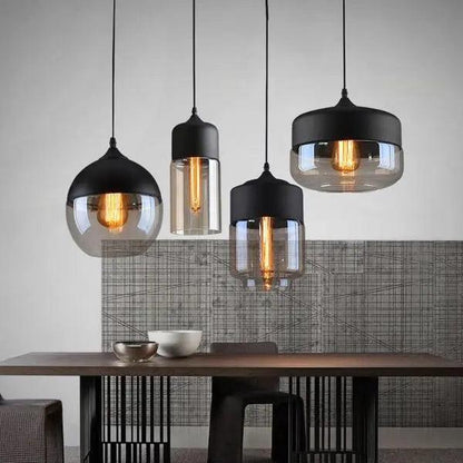Geometric Overhead Fixture with Wood & Metal Frame – Contemporary Hanging Lamp for Dining Areas & Islands – Circle, Oval, Rectangle, Diamond
