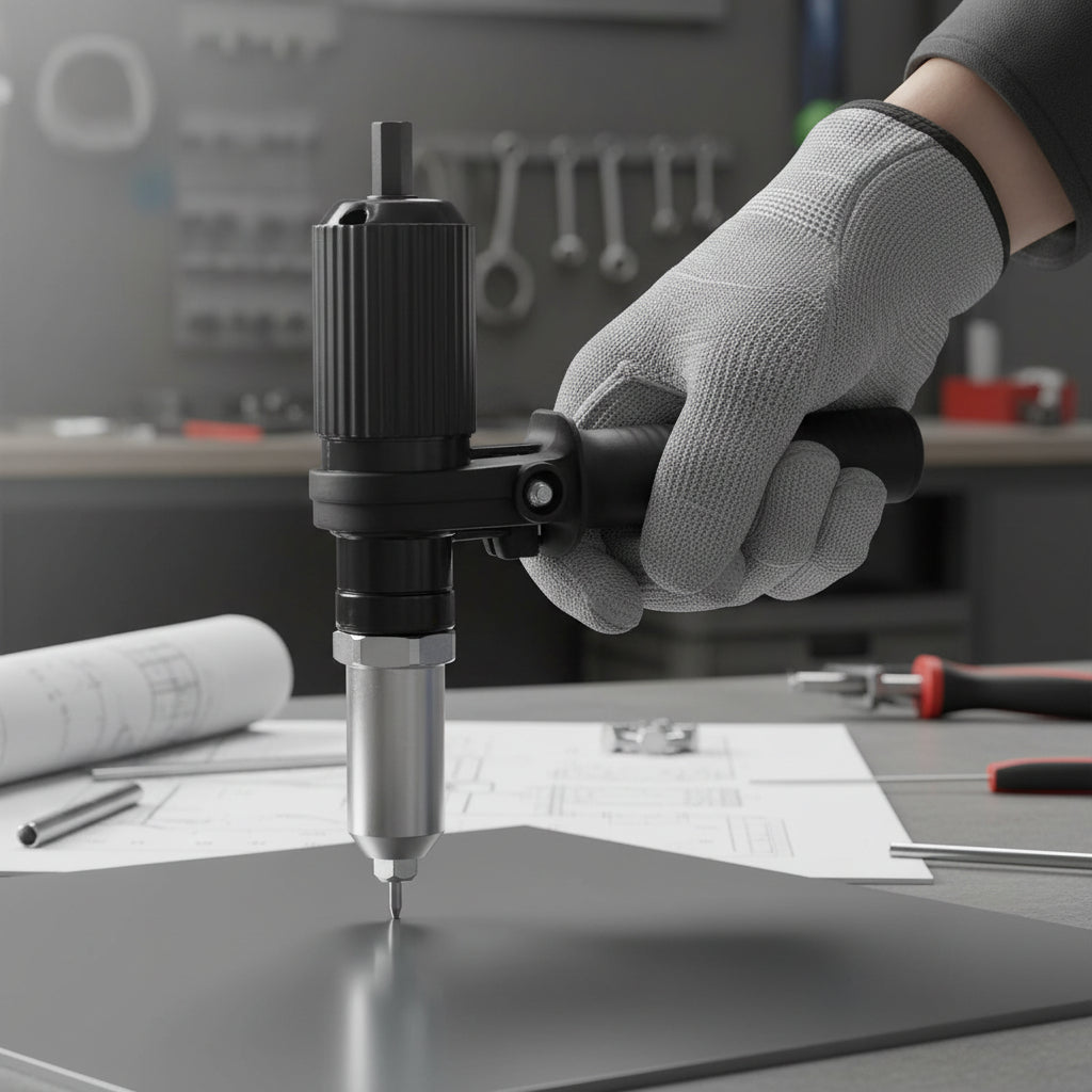 Kit d'outils de rivetage | Adaptateur pour perceuse électrique avec buses interchangeables | Solution de fixation polyvalente pour les réparations domestiques