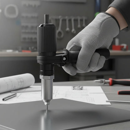 Kit d'outils de rivetage | Adaptateur pour perceuse électrique avec buses interchangeables | Solution de fixation polyvalente pour les réparations domestiques