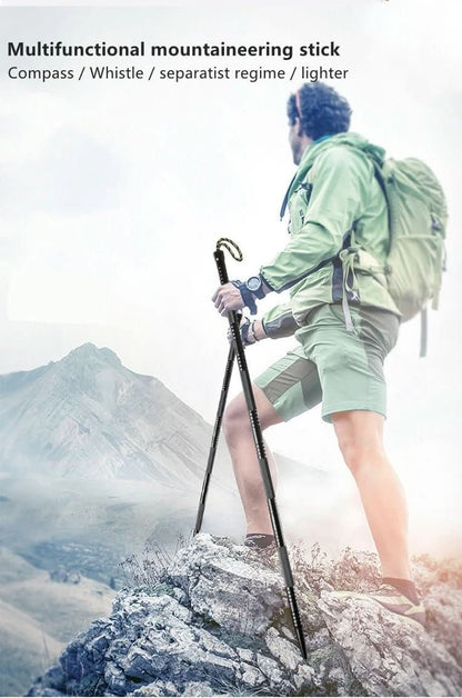 Adventure Gear | Tactical Hiking Pole with Multi-Tool Functionality | Lightweight & Durable for Outdoor Preparation
