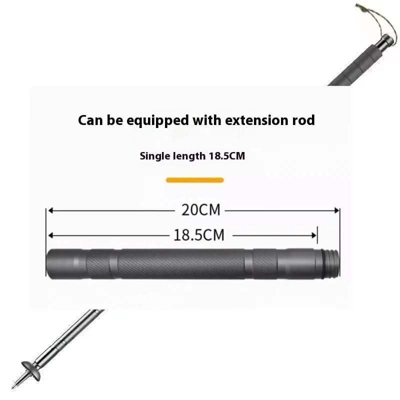 Collapsible Multi-Tool Trekking Stick with Compass, Fire Starter & Survival Accessories for Hiking, Camping & Emergency Preparedness