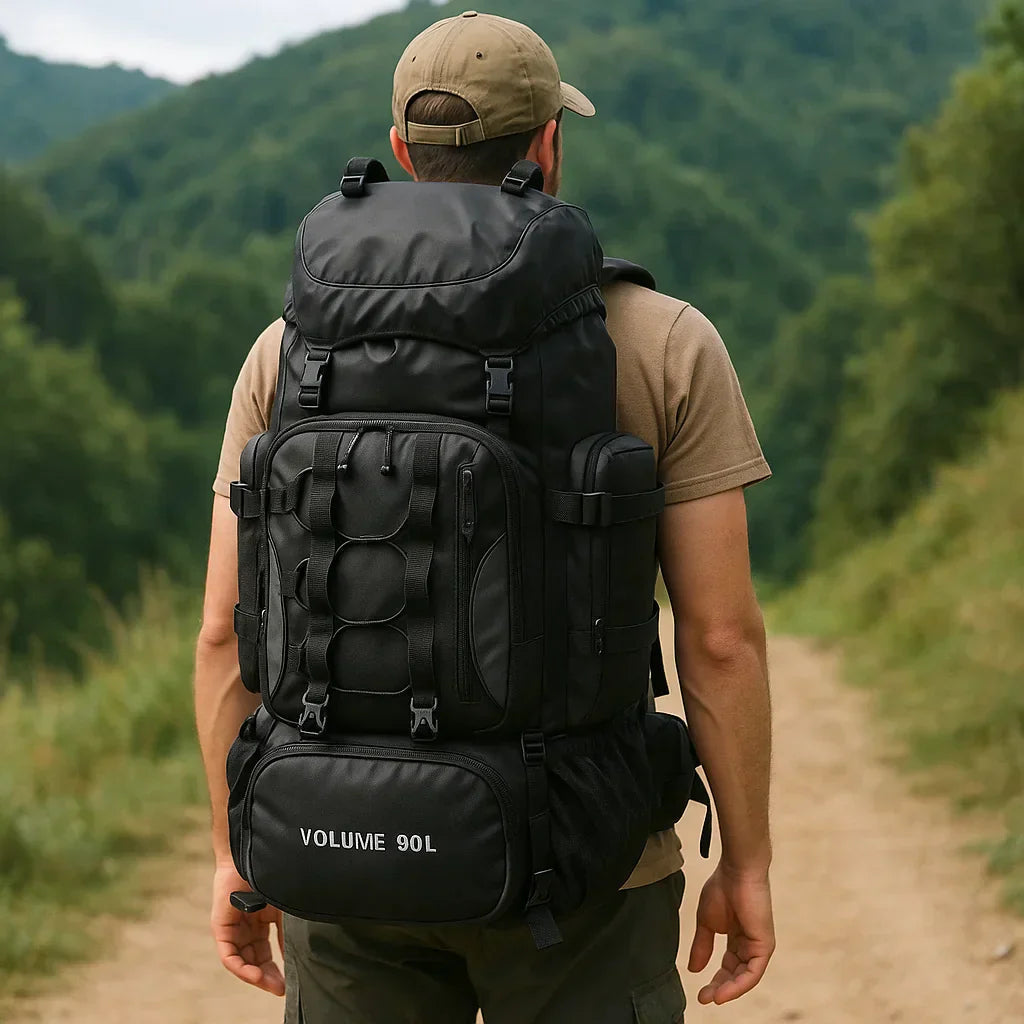 Adventure Ready | 90L Waterproof Hiking Backpack with Ergonomic Support | Ultralight Design for Multi-Day Treks