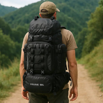 Adventure Ready | 90L Waterproof Hiking Backpack with Ergonomic Support | Ultralight Design for Multi-Day Treks