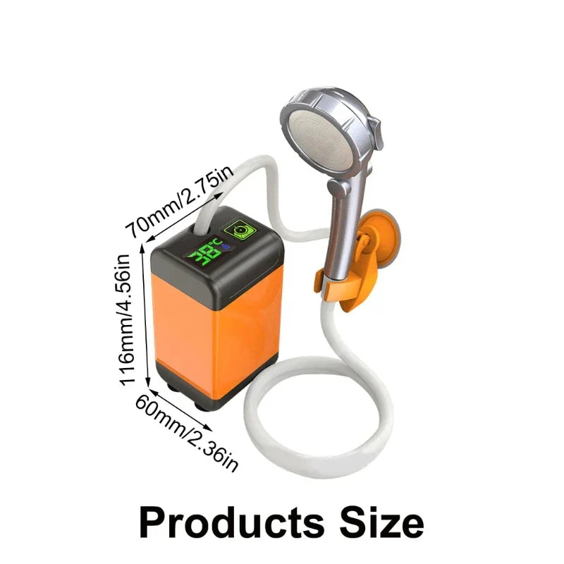 Adventure Ready | Portable Outdoor Shower Pump with USB Charging | Compact Solution for Refreshing Showers Anywhere