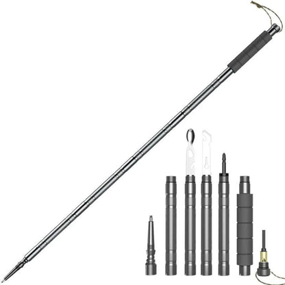 Adventure Ready | Tactical Hiking Pole with Multi-Tool Functionality | Lightweight & Foldable for Outdoor Adventures