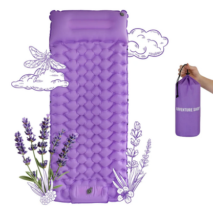 Adventure Ready | Ultralight Sleeping Mat with Integrated Pump | Compact Design for Effortless Setup