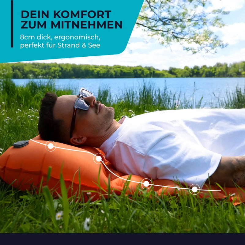 Adventure Ready | Ultralight Sleeping Mat with Integrated Pump | Compact Design for Effortless Setup