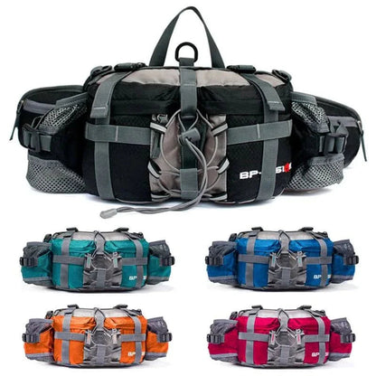 Prêt pour l'aventure | Sac banane de randonnée imperméable avec double porte-bouteille | Design spacieux pour un mode de vie actif