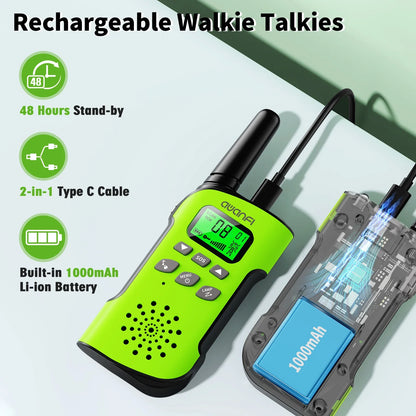 Talkies Aventure | Talkies-walkies pour enfants avec longue portée et lampe torche | Communication rechargeable pour s'amuser en extérieur
