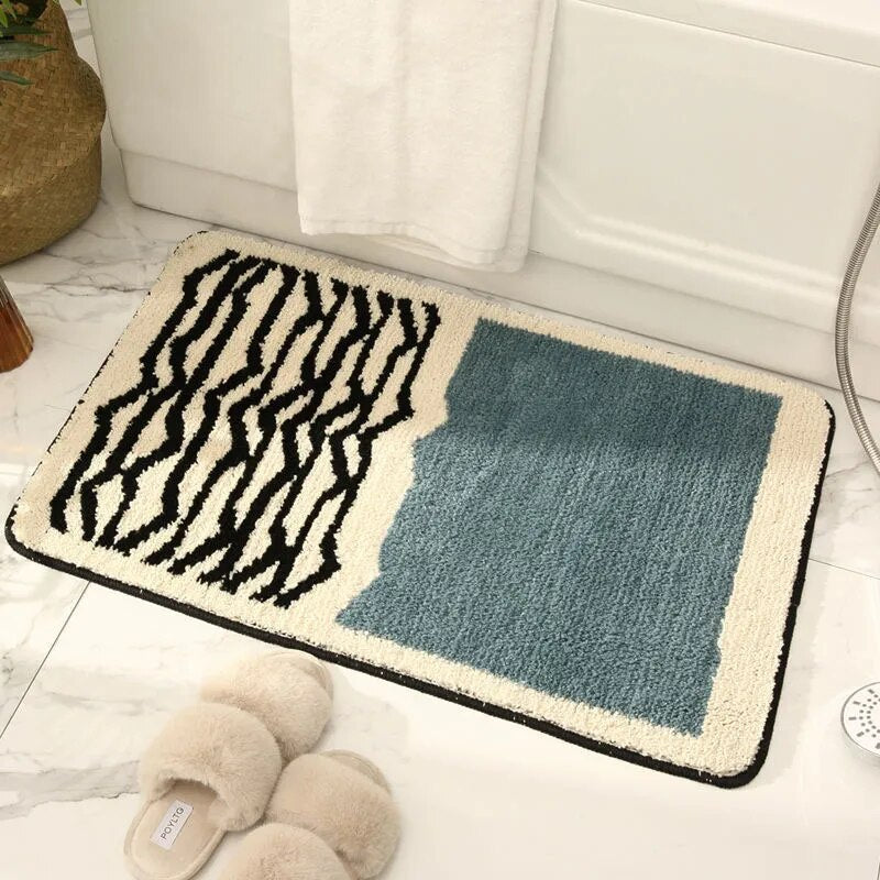 Soren Bath Mat - Non-Slip, Absorbent Polyester Acrylic, Nordic Design