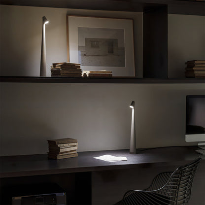 Cordless LED Desk Lamp Rechargeable Touch Control Metal Modern Portable Reading Light 18-Inch Accent Lighting for Home Office Bedroom Nights