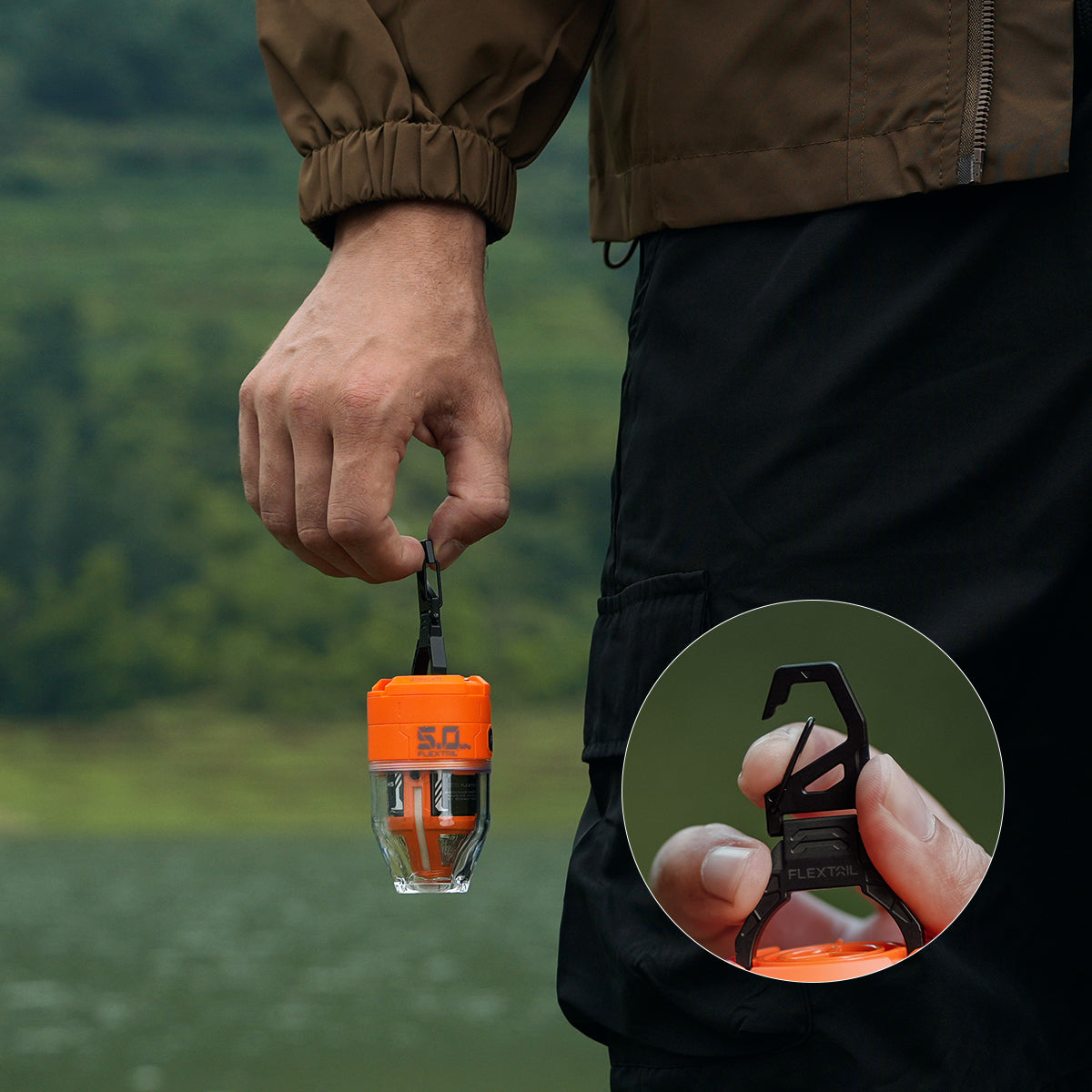 AirBlaze Pro Pump | Compact Inflatable Pump with LED Lantern | Lightweight Outdoor Companion