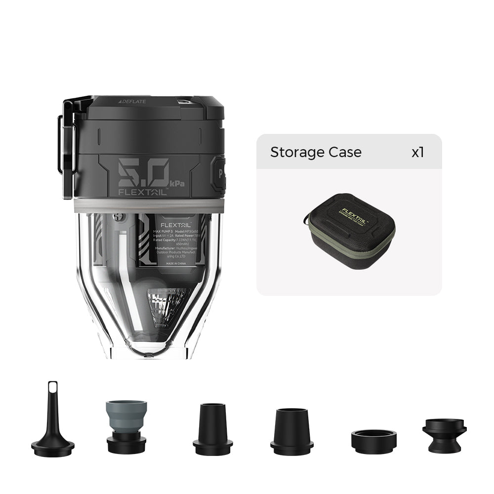 AirBlaze Pro Pump | Compact Inflatable Pump with LED Lantern | Lightweight Outdoor Companion