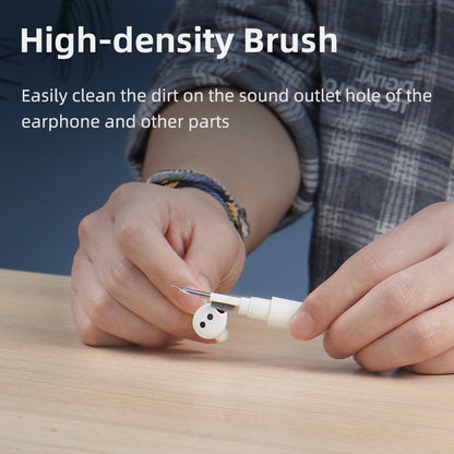 Wireless Earbuds Cleaning Tool 3-in-1 Pen with Brush, Sponge & Metal Tip for AirPods, Galaxy Buds & Charging Cases