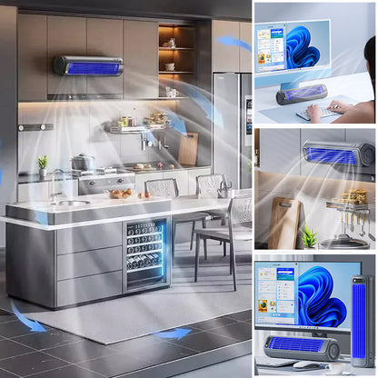 CoolBreeze Portable Rechargeable Mini Air Conditioner Fan