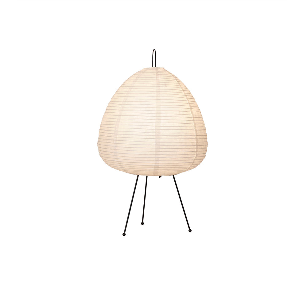 Handcrafted Paper Shade Accent Lamp 10 in Wide Warm Glow LED Bedside Nightlight for Bedroom Office Desktop Reading Nook Minimalist Japanese