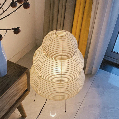 Handcrafted Paper Shade Desk Lamp 17 Inch White Soft Glow Accent Light E26 E27 Base for Bedroom Office Living Room Nightstand Reading Corner