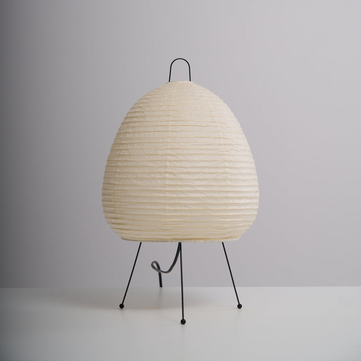 Handcrafted Paper Shade Accent Lamp 10 in Wide Warm Glow LED Bedside Nightlight for Bedroom Office Desktop Reading Nook Minimalist Japanese