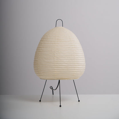Handcrafted Paper Shade Desk Lamp 17 Inch White Soft Glow Accent Light E26 E27 Base for Bedroom Office Living Room Nightstand Reading Corner