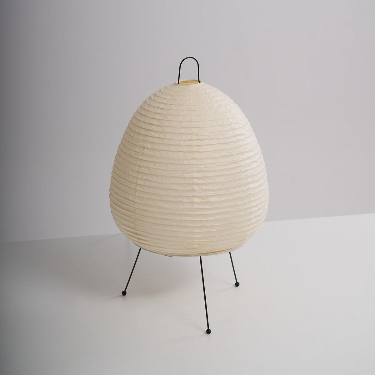 Handcrafted Paper Shade Desk Lamp 17 Inch White Soft Glow Accent Light E26 E27 Base for Bedroom Office Living Room Nightstand Reading Corner
