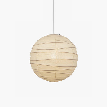Paper Globe Hanging Light Fixture White Shade Adjustable Wire for Dining Room Living Room Bedroom Overhead Lighting Mid-Century Asian Inspir