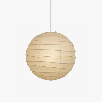 Paper Globe Hanging Light Fixture White Shade Adjustable Wire for Dining Room Living Room Bedroom Overhead Lighting Mid-Century Asian Inspir