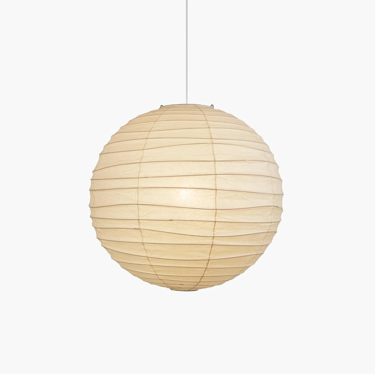 Paper Globe Hanging Light Fixture White Shade Adjustable Wire for Dining Room Living Room Bedroom Overhead Lighting Mid-Century Asian Inspir