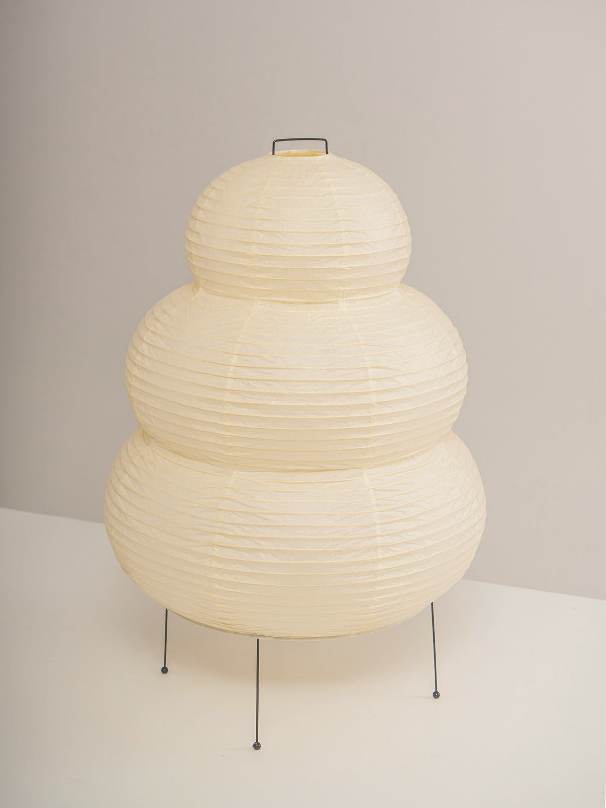 Handcrafted Paper Shade Accent Lamp 10 in Wide Warm Glow LED Bedside Nightlight for Bedroom Office Desktop Reading Nook Minimalist Japanese