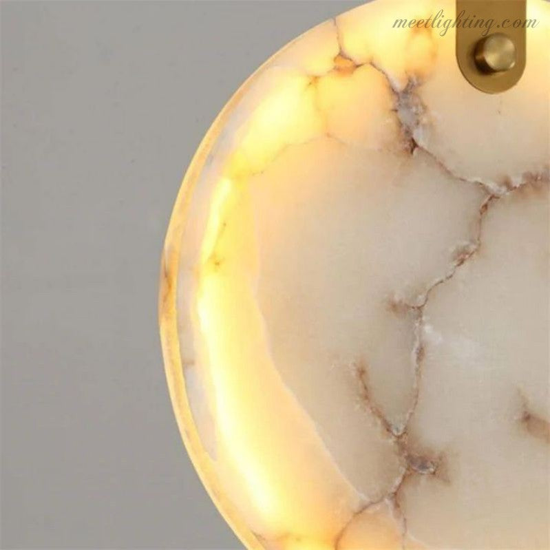 Spiral Alabaster Stairwell Chandelier Modern Multi-Tier Brass Fixture for Foyer Entryway High Ceiling Living Room