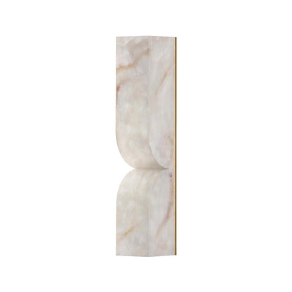 Alabaster LED Wall Light Fixture 14 inches Hardwired Gold Black Finish Adjustable Color Temperature for Bedroom Hallway Living Room Modern A