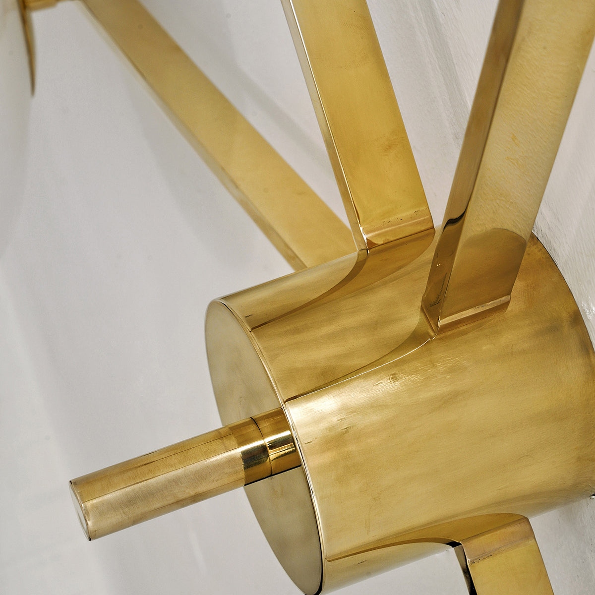 Five-Arm Flush Mount Ceiling Fixture with Milky White Shades in Warm Gold Finish for Kitchen Island Bedroom Hallway Entry Foyer Low Profile