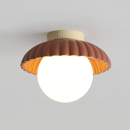 Adjustable Metal Flush Mount Ceiling Light 9.8 in Diameter Multi-Directional Indoor Lamp for Living Room Bedroom Hallway Kitchen Bathroom Lo