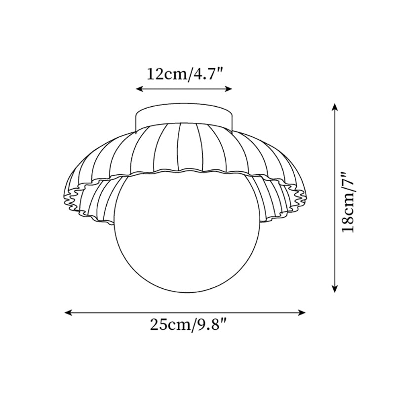 Adjustable Metal Flush Mount Ceiling Light 9.8 in Diameter Multi-Directional Indoor Lamp for Living Room Bedroom Hallway Kitchen Bathroom Lo