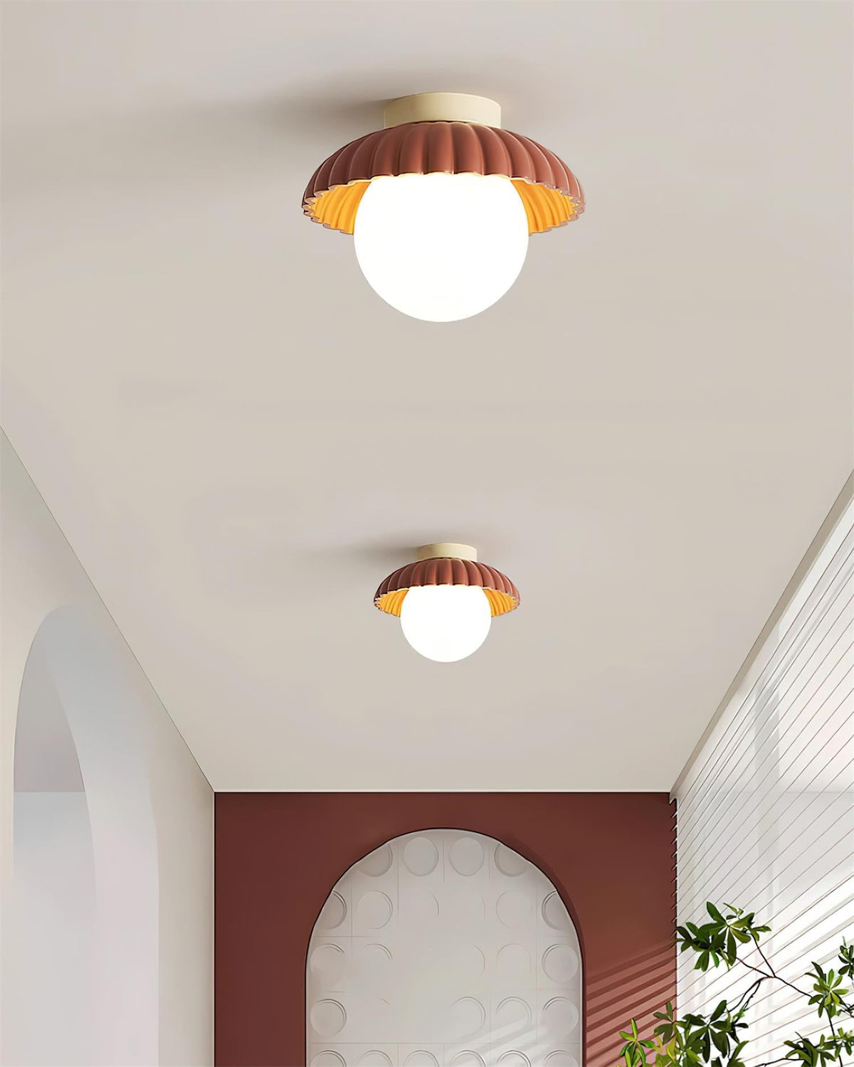 Adjustable Metal Flush Mount Ceiling Light 9.8 in Diameter Multi-Directional Indoor Lamp for Living Room Bedroom Hallway Kitchen Bathroom Lo