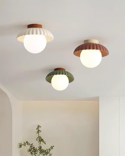 Adjustable Metal Flush Mount Ceiling Light 9.8 in Diameter Multi-Directional Indoor Lamp for Living Room Bedroom Hallway Kitchen Bathroom Lo
