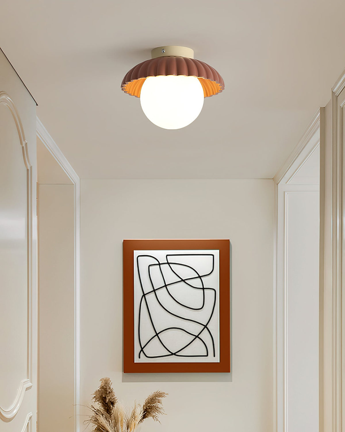 Adjustable Metal Flush Mount Ceiling Light 9.8 in Diameter Multi-Directional Indoor Lamp for Living Room Bedroom Hallway Kitchen Bathroom Lo