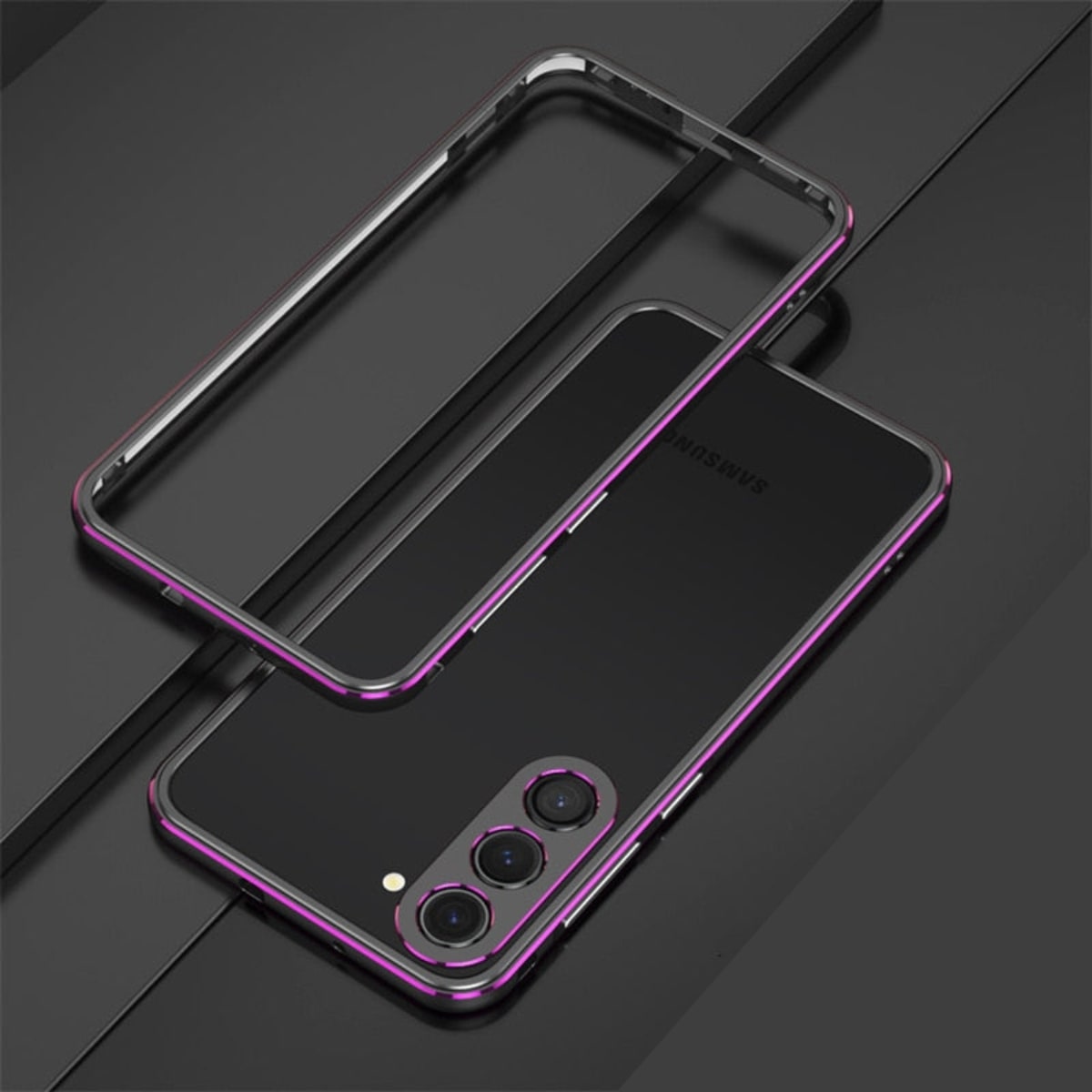 Aluminum Frame Case for Samsung Galaxy – Shock-Absorbing Metal Bumper with Raised Edges & Precise Cutouts – S22 S23 S24 S25 S26 Plus Ultra