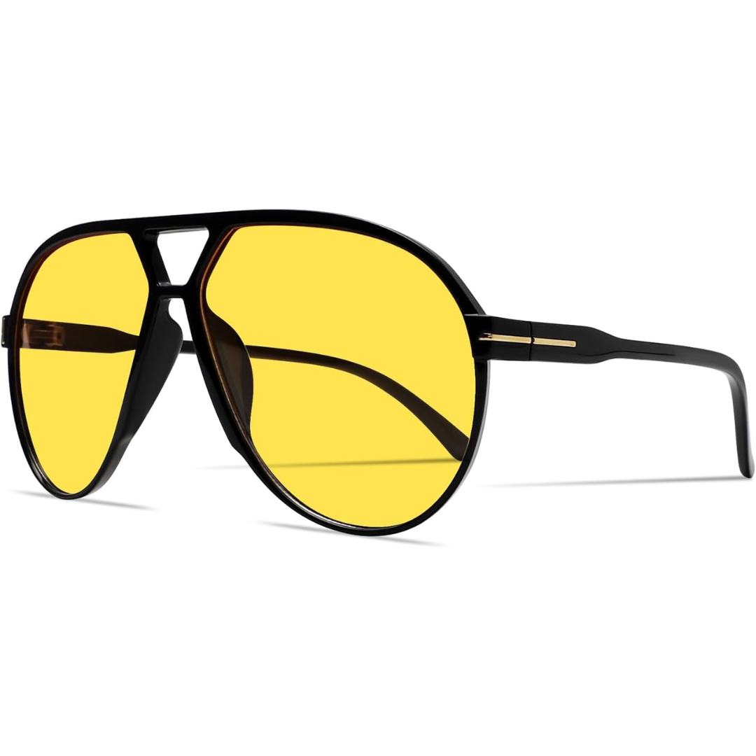 Classic Square Aviator Sunglasses with UV400 Protection – Lightweight Fashion Shades for Men & Women – All-Day Comfort Eyewear