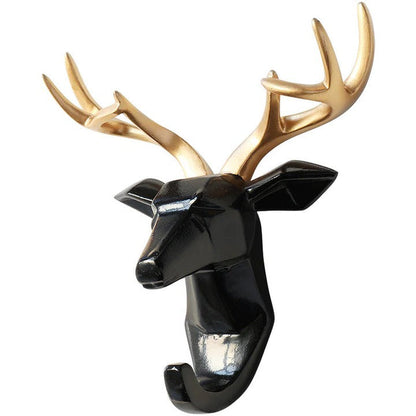 Animal Head Wall Hook | Unique Resin Coat Hooks for Home Decor & Key Storage