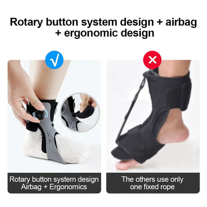 Ankle Brace for Foot Drop, Adjustable Ankle Support Brace with Buckle Closure, Lightweight Ankle Stabilizer for Walking