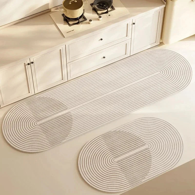 Tapis de cuisine antidérapant – Rembourré, absorbant et durable pour la cuisine et le piétinement quotidiens | Parfait pour les zones d'évier, les îlots et