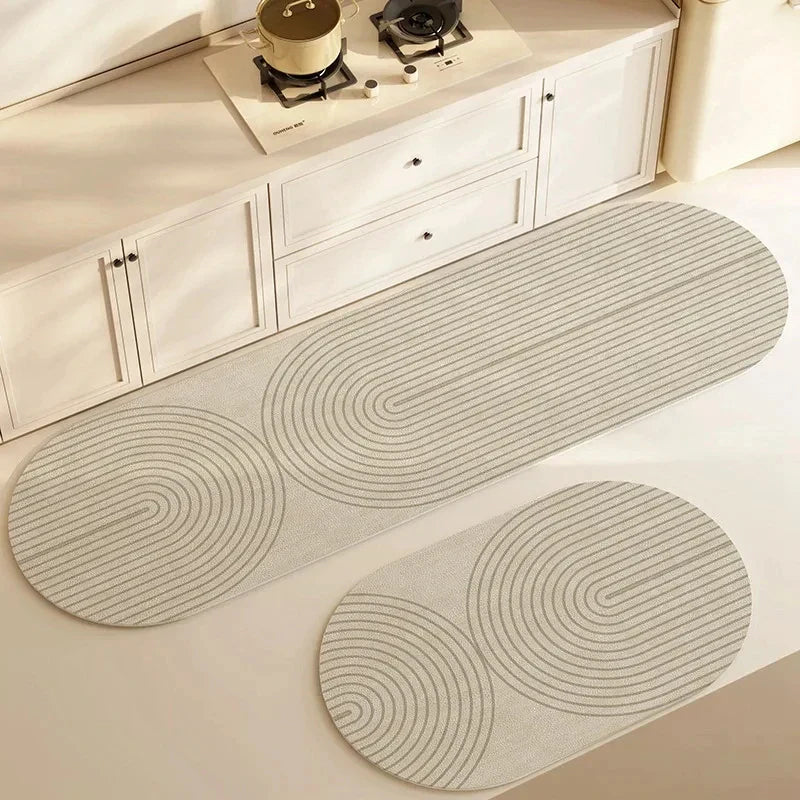 Tapis de cuisine antidérapant – Rembourré, absorbant et durable pour la cuisine et le piétinement quotidiens | Parfait pour les zones d'évier, les îlots et