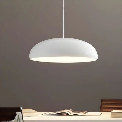 Plafonnier LED à modes d'éclairage commutables pour îlots de cuisine, salles à manger et espaces de vie ouverts – Lampe de plafond ronde en métal brillant en